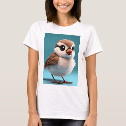 Cute Baby Bird Graphic T_Shirt for Kids