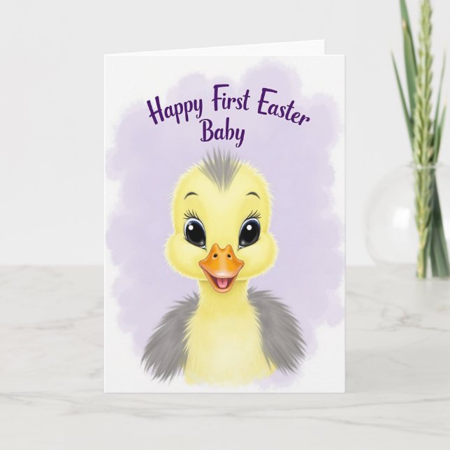 Cute Baby Bird Smile Card (Front)