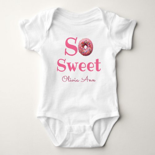 Cute Baby Birth Personalized Details Baby Bodysuit
