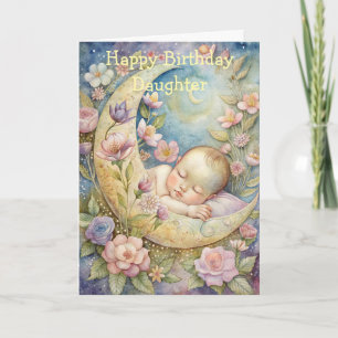 Cute Baby Birthday Card