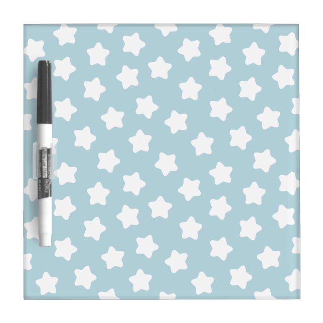 Cute Baby Blue Star Dry-Erase Board (Front)