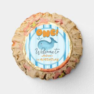 Cute Baby Blue Whale 1st Birthday Reese's Peanut Butter Cups