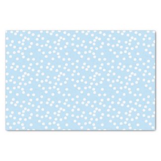 Cute Baby Blue & White Confetti / Polkadots