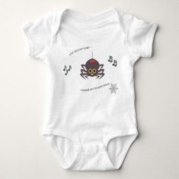 Cute baby bodysuit nursery rhyme itsy bitsy spider