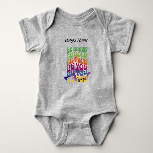 Cute Baby Bodysuit with inspirational quote