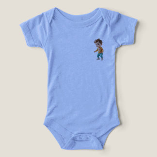 cute baby bodysuit with little character 