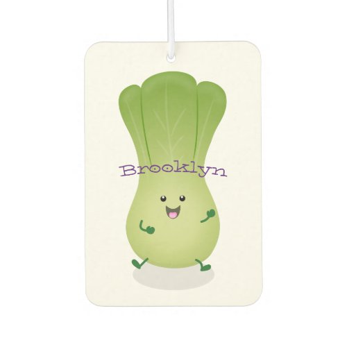 Cute baby bok choy cartoon illustration air freshener