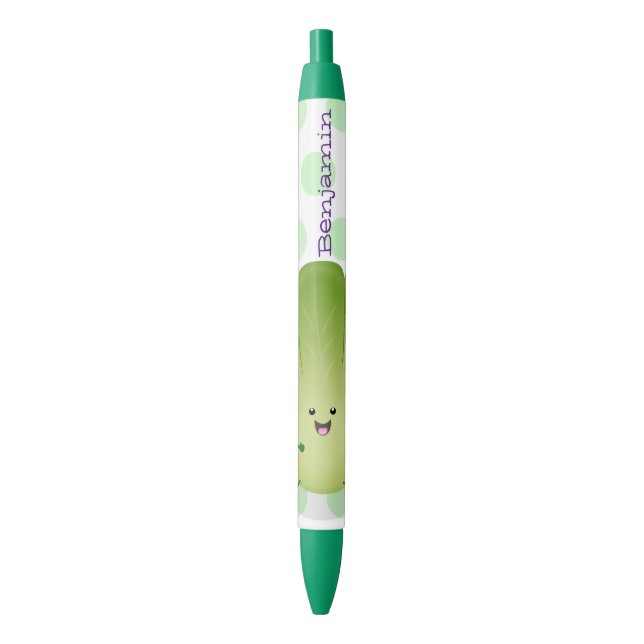 Cute baby bok choy cartoon illustration pen (Front Vertical)
