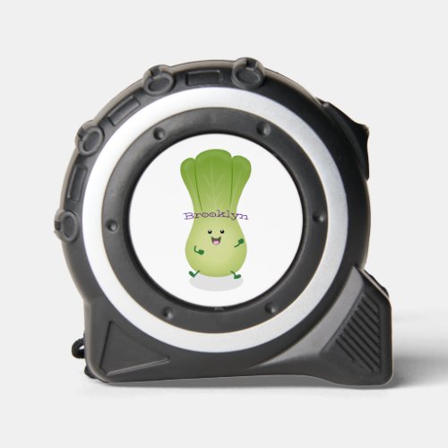 Cute baby bok choy cartoon illustration tape measure