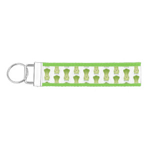 Cute baby bok choy cartoon illustration wrist keychain