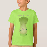 Cute baby bok choy vegetable cartoon personalized T-Shirt
