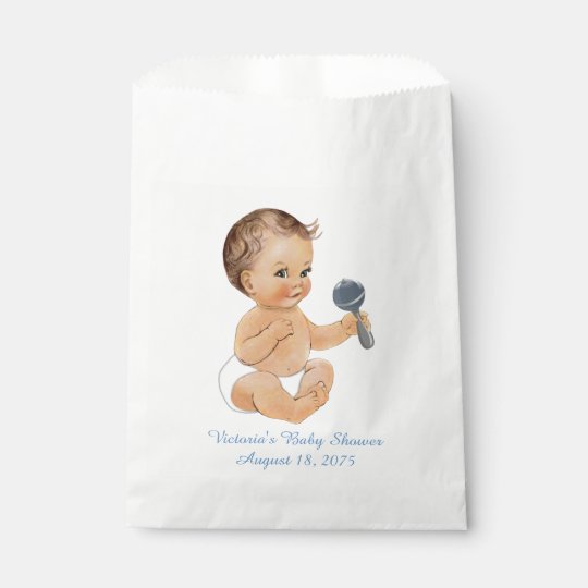 Cute Baby Boy Baby Shower Favor Bag