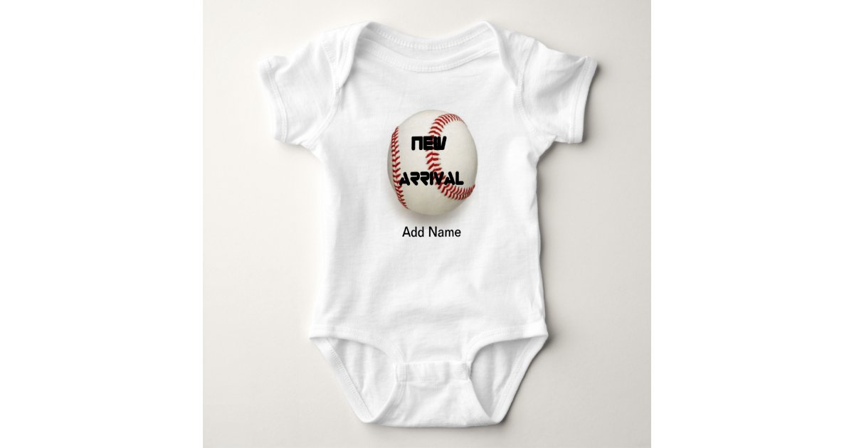 Cute Baby Boy Clothes Baseball Custom Onsies Baby Bodysuit