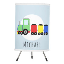 Cute Baby Boy Colorful Transport Train Kids Tripod Lamp