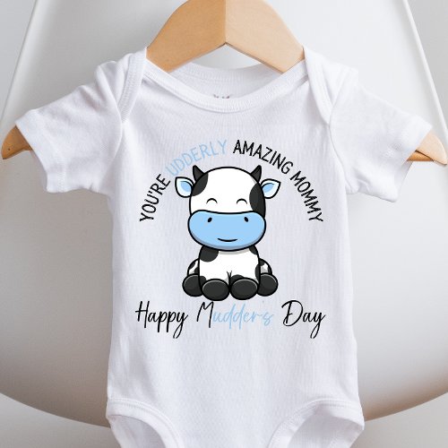 Cute Baby Boy Cow Mothers Day Shirt