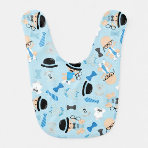 CUTE BABY BOY DRESSED UP LIKE A MAN BIB