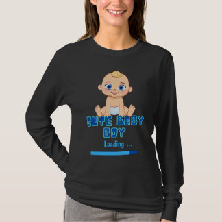Cute Baby Boy Loading Gender Party Pregnancy It's T-Shirt