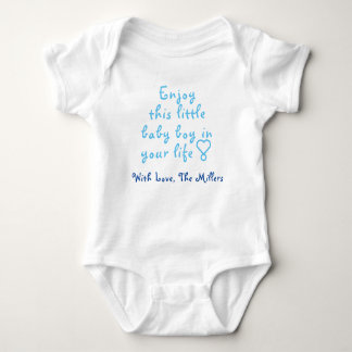 Cute Baby Boy One-Piece, Personalized Baby Gift, Baby Bodysuit