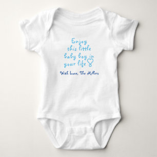 Cute Baby Boy One-Piece, Personalized Baby Gift, Bodysuit