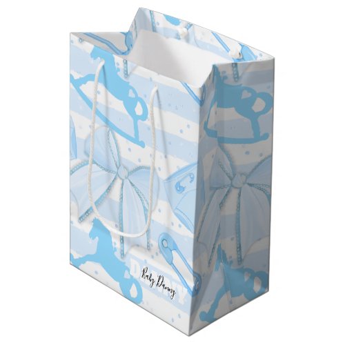 Cute Baby Boy Pattern Medium Gift Bag