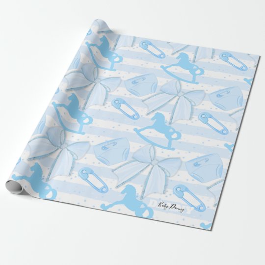 Cute Baby Boy Pattern Wrapping Paper