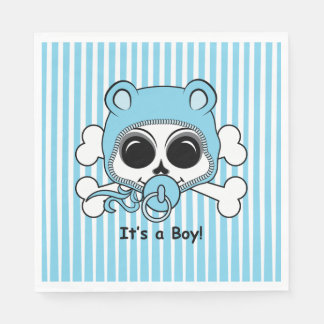 Cute Baby Boy Skull Paper Napkins