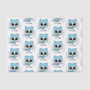 Cute Baby Boy Skull Tissue Paper