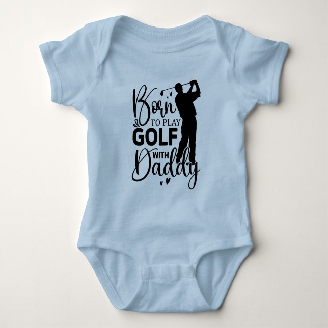 Cute baby boy son golf  bodysuit (Front)