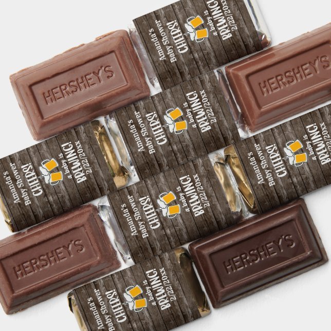 cute baby brewing personalize pregnancy facts hershey's miniatures (Assorted)