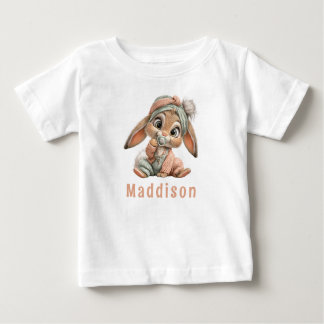 Cute Baby Bunny Birthday Baby T-Shirt