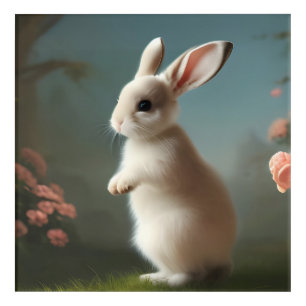 Cute Baby Bunny Portrait Acrylic Print