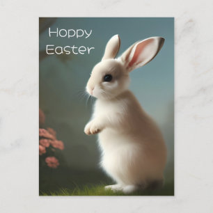 Cute Baby Bunny Portrait Postcard