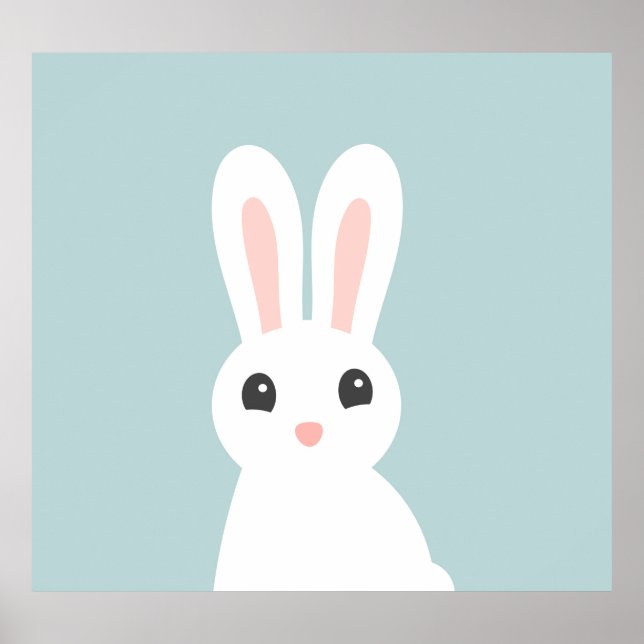 Cute baby bunny Poster (Front)
