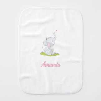 Cute baby burp cloth