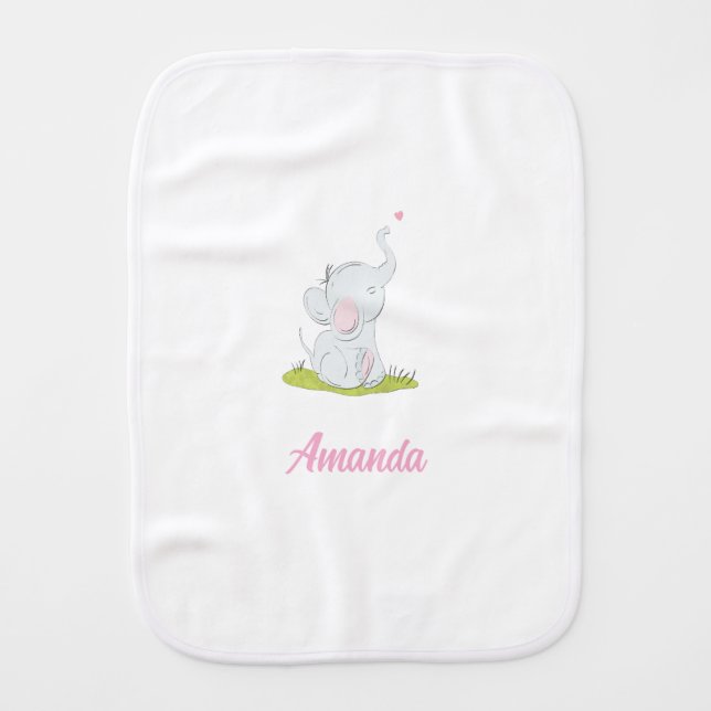 Cute  baby burp cloth (Front)