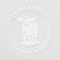 Cute Baby Calf Cow Standing Library Book Name