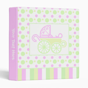 Cute Baby Carriage Binder