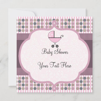 Cute Baby Carriage Invitation