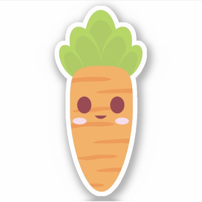 Cute Baby Carrot Sticker (Front)