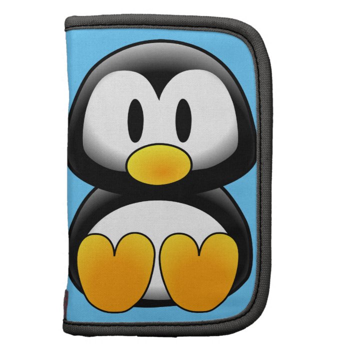 Cute Baby Cartoon Penguin Folio Planner