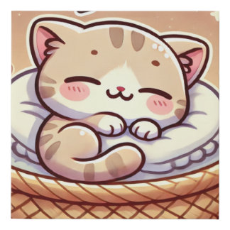 Cute Baby Cat – Soft & Sweet Nursery Wall Art