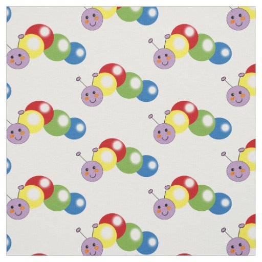 cute baby caterpillar fabric