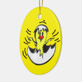 Cute Baby Chick Easter Ornament (Left)