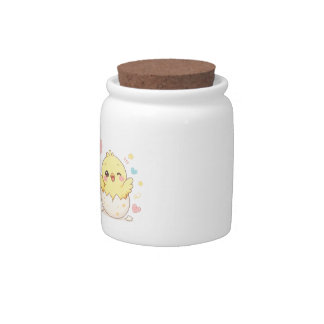 Cute Baby Chick Hatching from Egg Personalized Mug Candy Jar