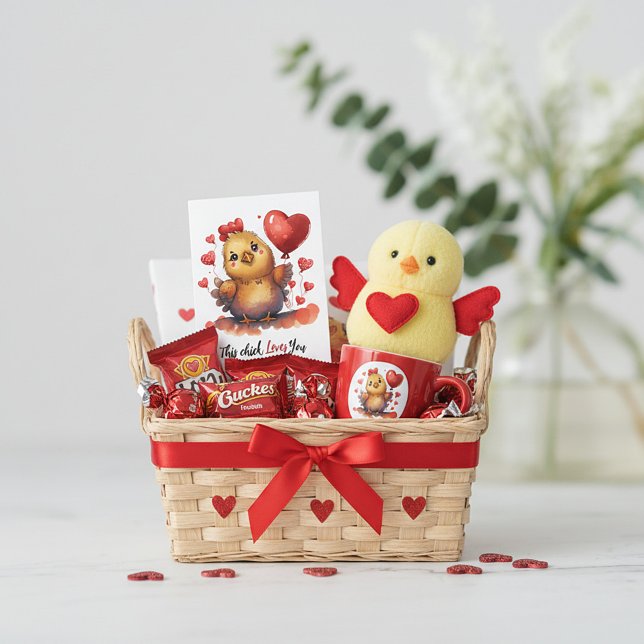 Cute baby chick valentine holiday card (Creator Uploaded)