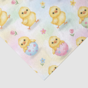 Cute Baby Chick Watercolor Easter  Tissue Paper