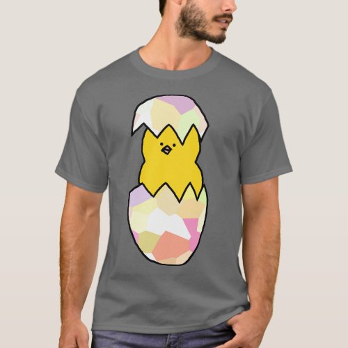 Cute Baby Chicken in Easter Egg T_Shirt