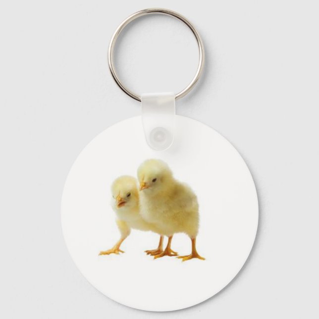 Cute Baby Chicken Keychain (Front)