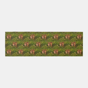 Cute Baby Chipmunks Nature Art Pattern  Runner