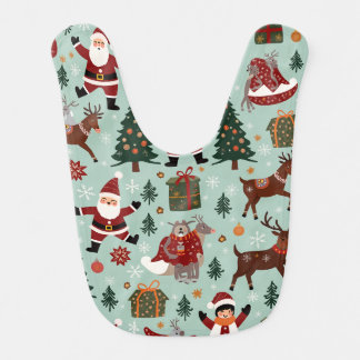 Cute Baby christmas Baby Bib